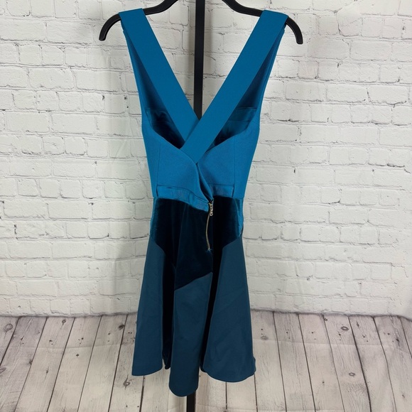 Three Floor Blue Mini Dress - Picture 5 of 10